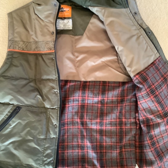 REP YOUR WATER Green Gray Puffer Vest XL - Picture 3 of 11